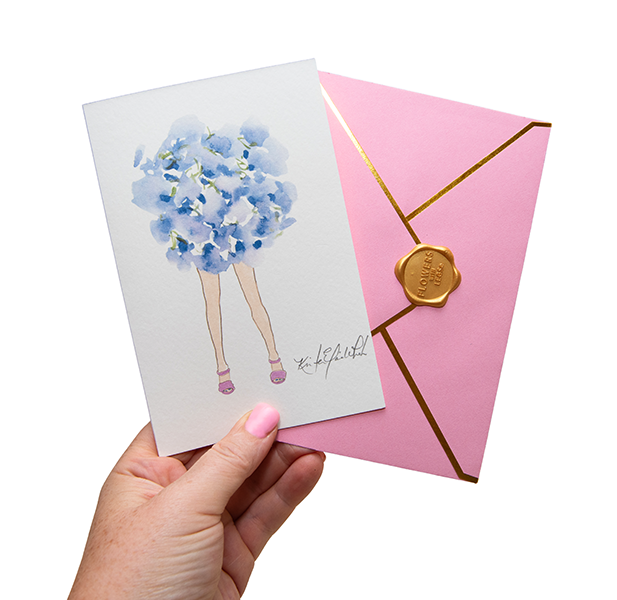 Purple Hydrangea | Original Flowers With Legs® Watercolor Painting