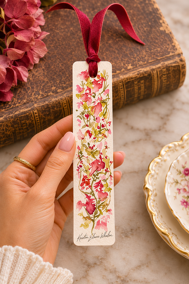 Pride and Prejudice | Original Hand Painted Watercolor Bookmark