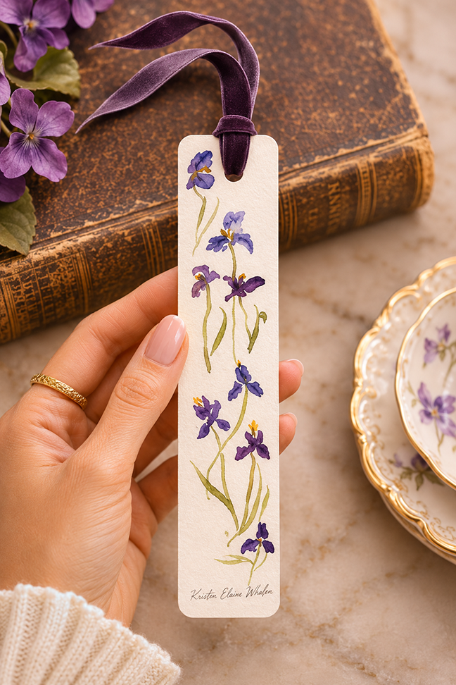 The Age of Innocence | Original Hand Painted Watercolor Bookmark