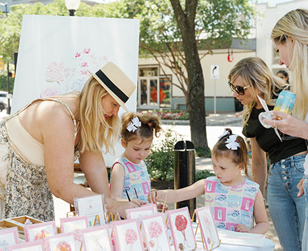 Add On Kids for Mom & Me Guided Flowers With Legs Watercolor Session