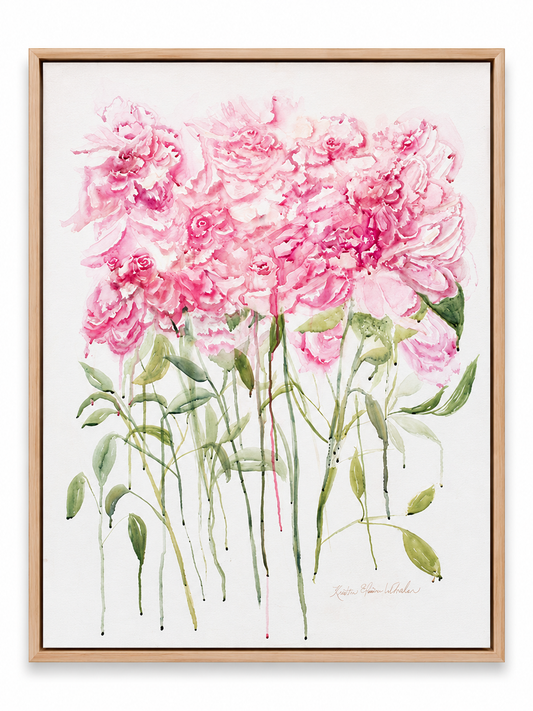 She Was Never Meant To Behave 30x40 | Original Flowers With Legs® Watercolor Painting Collection