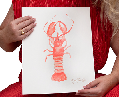 Lobster Study No. 1 | Original Flowers With Legs® Watercolor Painting