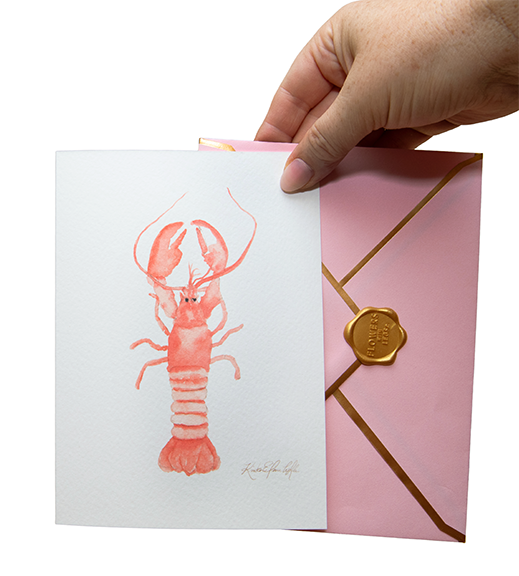 Lobster Study No. 1 | Original Flowers With Legs® Watercolor Painting