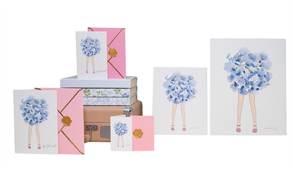 Purple Hydrangea | Original Flowers With Legs® Watercolor Painting