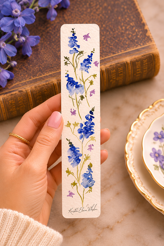 The Blue Castle | Original Hand Painted Watercolor Bookmark