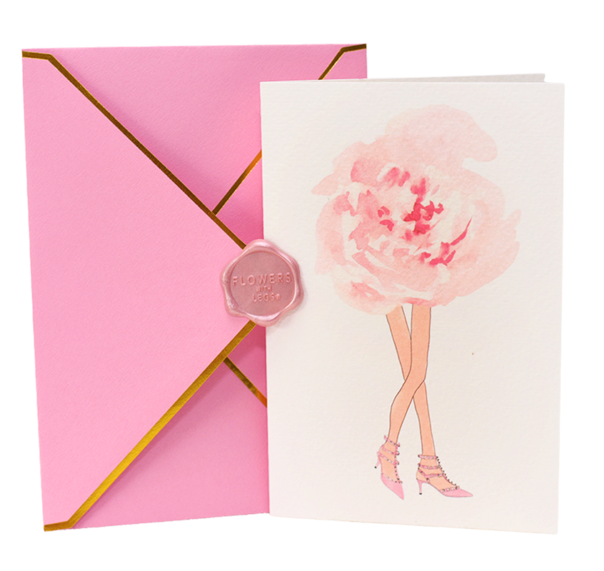 Pink Peonies In Valentinos