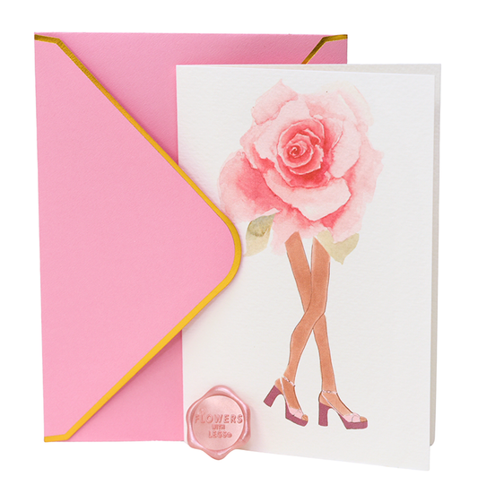Pink Rose In Pink Sandals