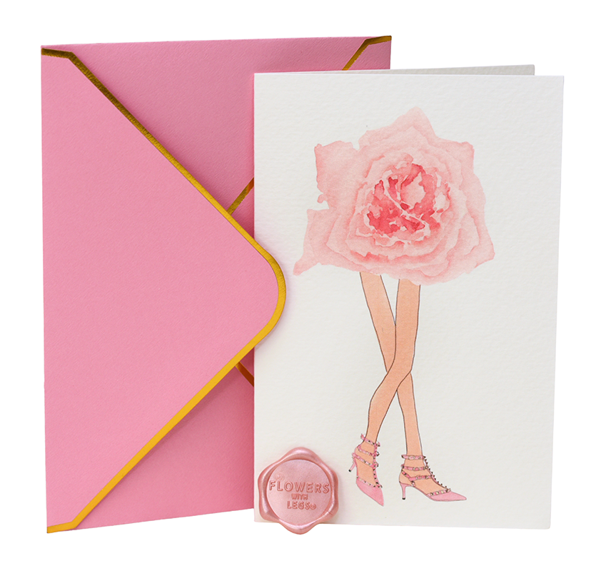 Pink Rose In Valentinos